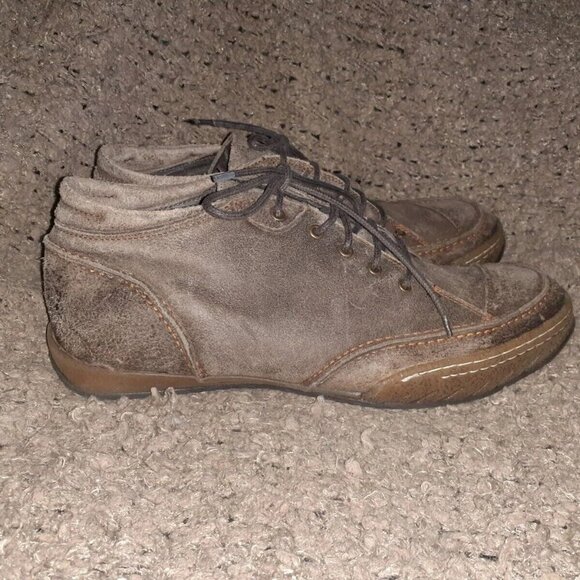 Vintage DOLCIS-Brown Distressed Oiled Suede Desert Boots-Sz 13-NWOB - Picture 5 of 7